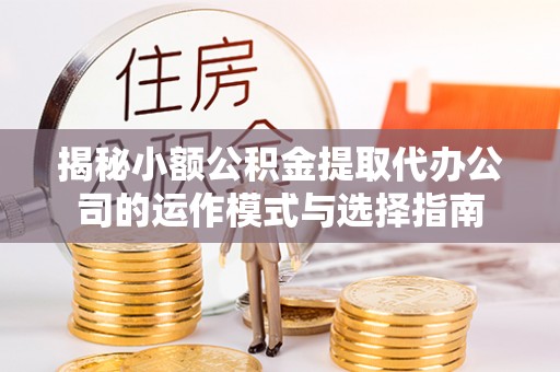 怒江揭秘小额公积金提取代办公司的运作模式与选择指南